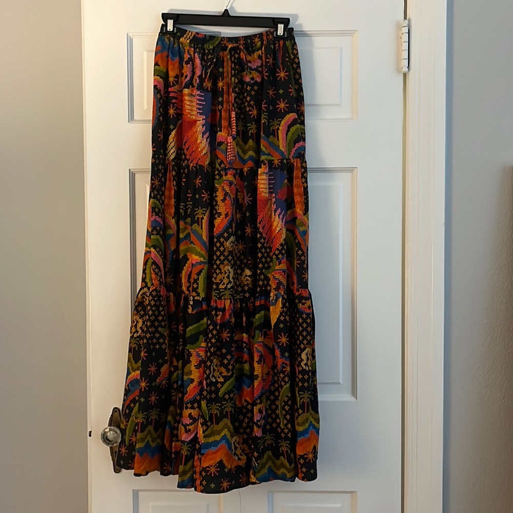 Farm Rio Macaw Island Maxi Skirt